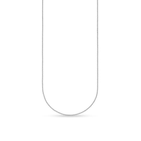1.3mm Cable Chain Necklace in Solid Platinum - 18"