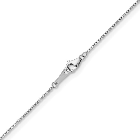 1.3mm Cable Chain Necklace in Solid Platinum - 18"
