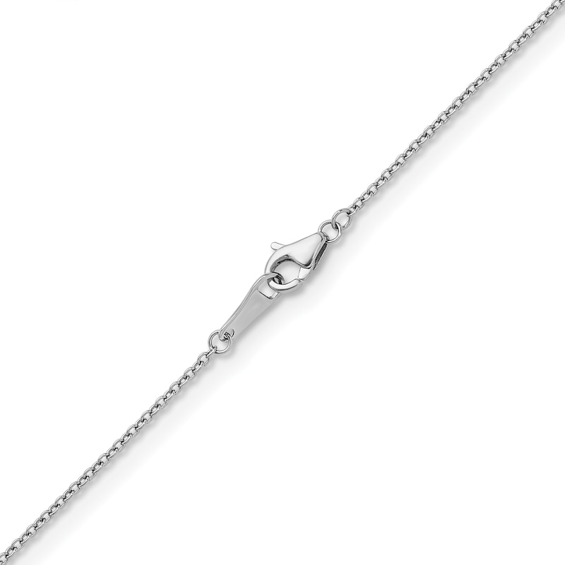 Main Image 3 of 1.3mm Cable Chain Necklace in Solid Platinum - 18"