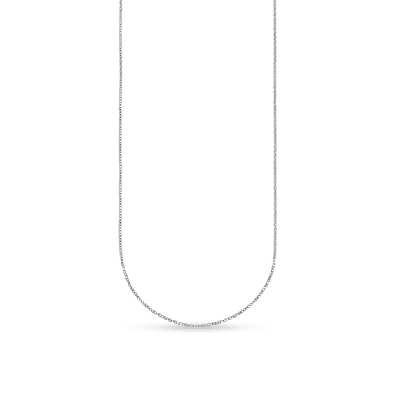 1.3mm Cable Chain Necklace in Solid Platinum - 20"