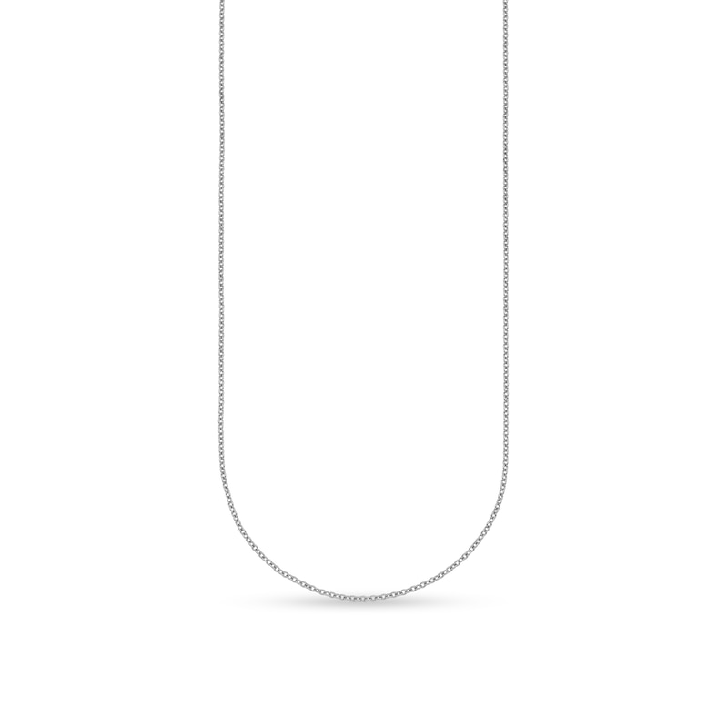 Main Image 1 of 1.3mm Cable Chain Necklace in Solid Platinum - 20"