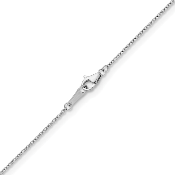 1.3mm Cable Chain Necklace in Solid Platinum - 20"