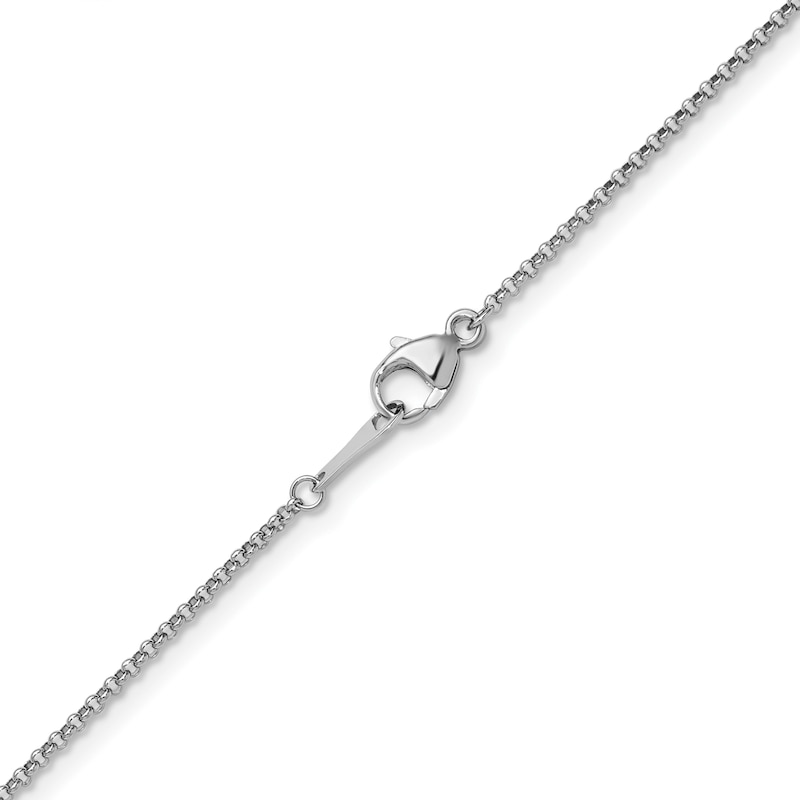Main Image 3 of 1.3mm Rolo Chain Necklace in Solid Platinum - 24"