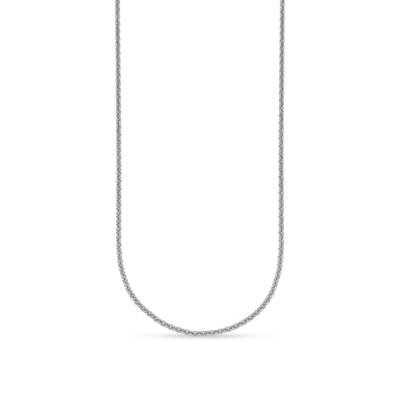 2.2mm Cable Chain Necklace in Solid Platinum - 20"