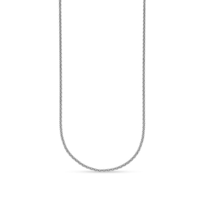 Main Image 1 of 2.2mm Cable Chain Necklace in Solid Platinum - 20"