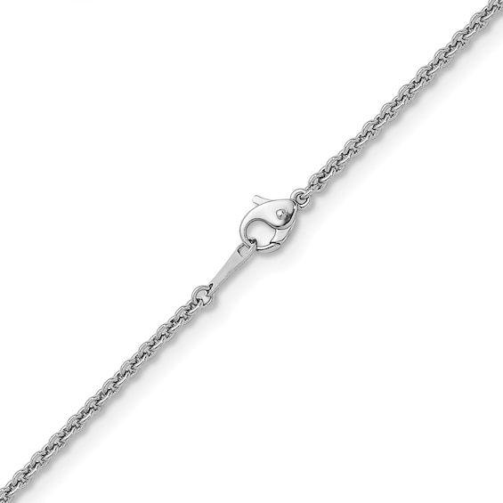 2.2mm Cable Chain Necklace in Solid Platinum - 20"