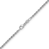 Thumbnail Image 3 of 2.2mm Rope Chain Necklace in Solid Platinum - 16"