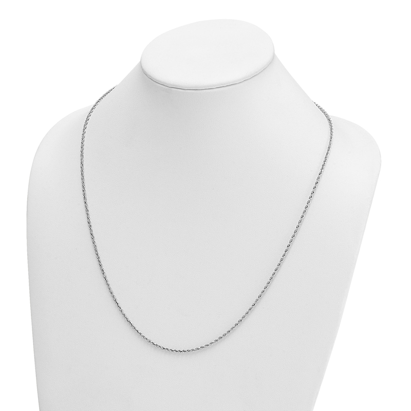Main Image 2 of 2.2mm Rope Chain Necklace in Solid Platinum - 24"