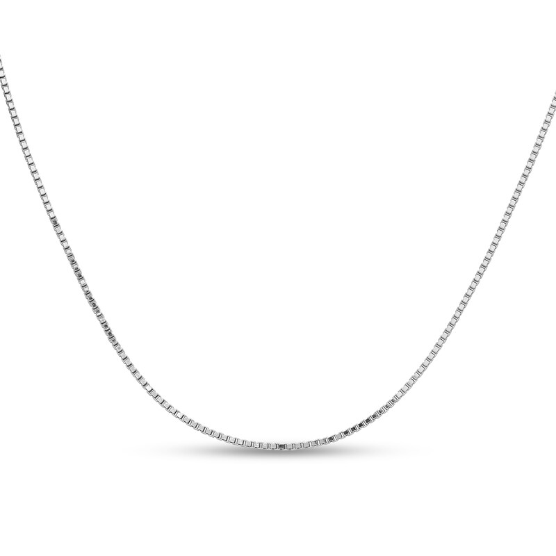 Main Image 1 of 1.5mm Box Chain Necklace in Solid Platinum - 20"