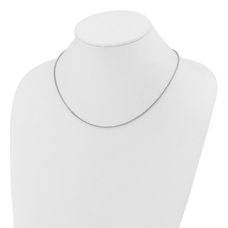 Main Image 2 of 1.5mm Box Chain Necklace in Solid Platinum - 20"