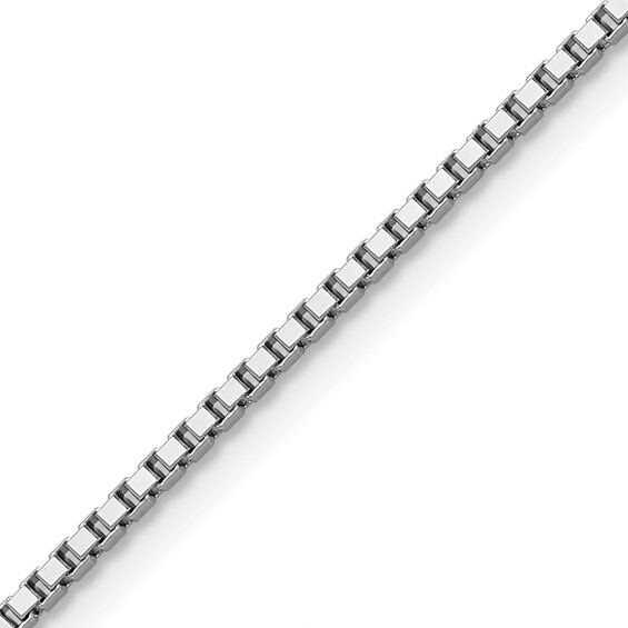 1.5mm Box Chain Necklace in Solid Platinum - 20"