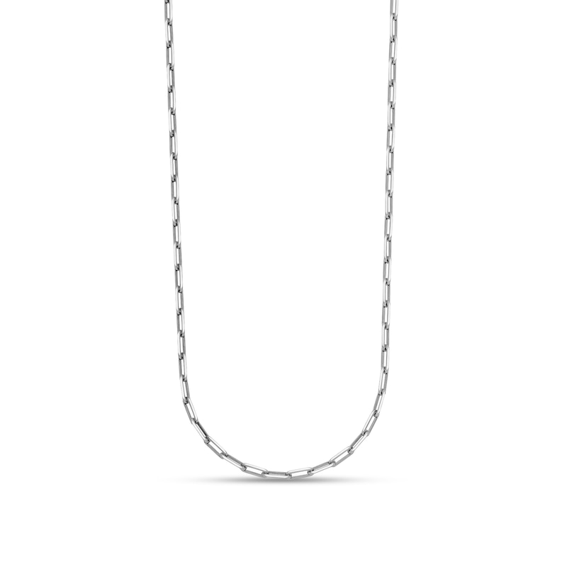 Main Image 1 of 2.3mm Paper Clip Chain Necklace in Solid Platinum - 20"