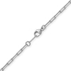 Thumbnail Image 3 of 2.3mm Paper Clip Chain Necklace in Solid Platinum - 20"