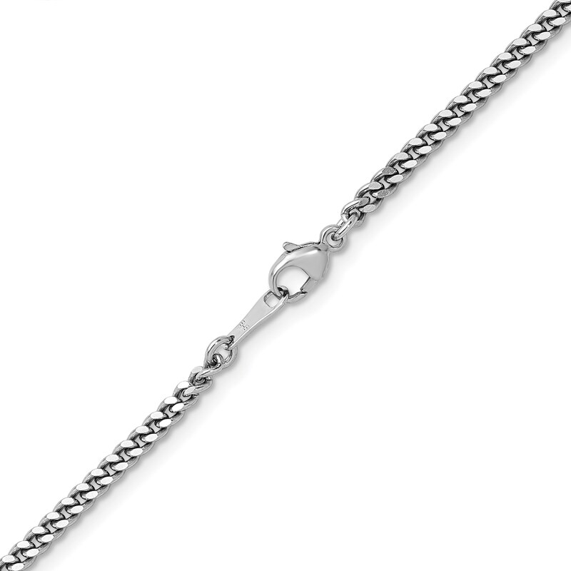 Main Image 3 of 2.5mm Curb Chain Necklace in Solid Platinum - 20"