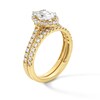Thumbnail Image 3 of 1-1/2 CT. T.W. Oval Diamond Frame Bridal Set in 14K Gold
