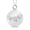 Thumbnail Image 1 of Engravable Butterfly “Make the Most of Every Day” Pendant in Sterling Silver (3 Lines)