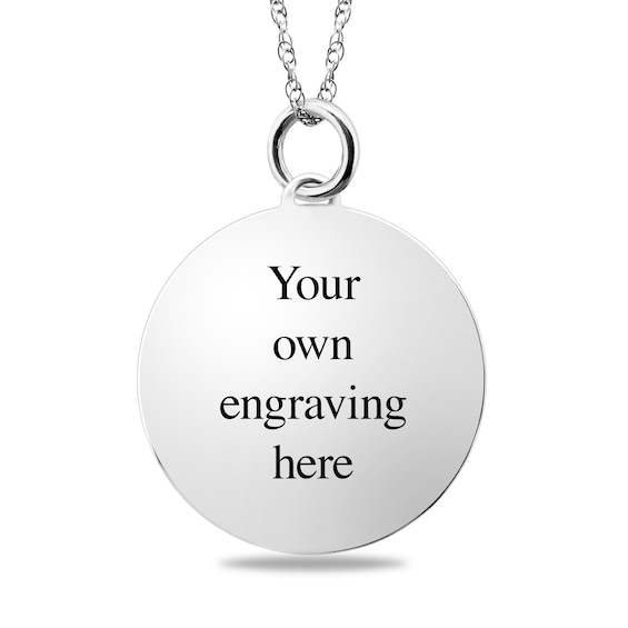 Engravable Butterfly “Make the Most of Every Day” Pendant in Sterling Silver (3 Lines)