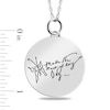 Thumbnail Image 3 of Engravable Butterfly “Make the Most of Every Day” Pendant in Sterling Silver (3 Lines)