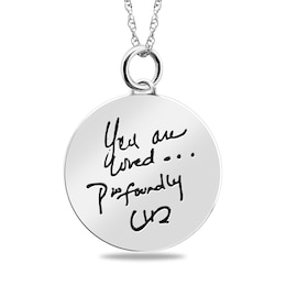 Engravable "You Are Loved Profoundly" Pendant in Sterling Silver (3 Lines)