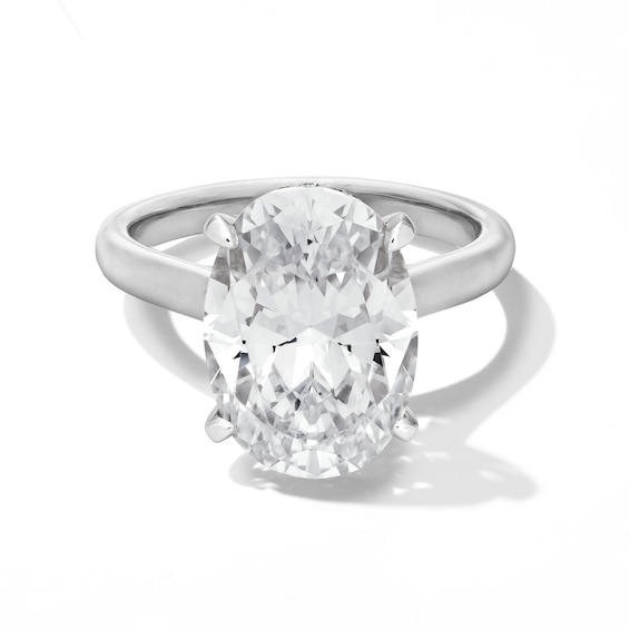5-1/4 CT. T.w. Oval Certified Lab-Grown Diamond Solitaire Engagement Ring in 14K White Gold (F/Vs2)