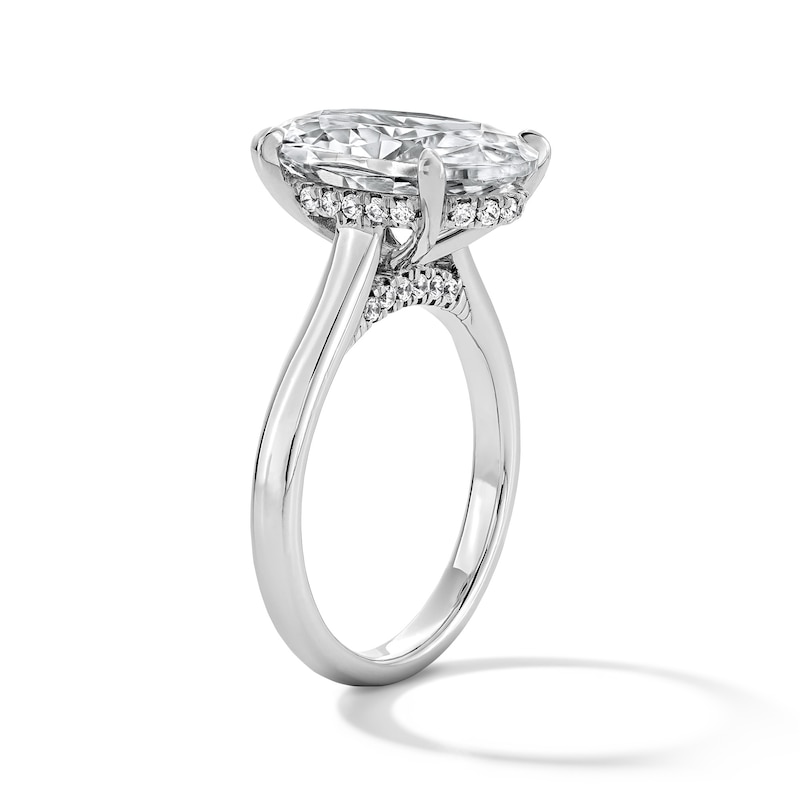 Main Image 5 of 5-1/4 CT. T.W. Certified Lab-Grown Diamond Solitaire Engagement Ring in 14K White Gold (F/VS2)