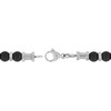 Thumbnail Image 3 of 6.25mm Black Onyx Bead Bracelet in Stainless Steel - 8.5”