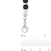 Thumbnail Image 4 of 6.25mm Black Onyx Bead Bracelet in Stainless Steel - 8.5”