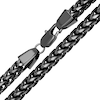Thumbnail Image 2 of 6.25mm Franco Chain Necklace in Solid Stainless Steel with Matte Black Ion Plate - 24"
