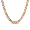 Thumbnail Image 1 of 5.25mm Franco Chain Necklace in Solid Stainless Steel and Matte Yellow Ion Plate - 24”