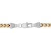 Thumbnail Image 3 of 5.25mm Franco Chain Necklace in Solid Stainless Steel and Matte Yellow Ion Plate - 24”
