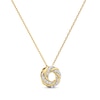 Thumbnail Image 2 of 1/6 CT. T.W. Lab-Grown Diamond Swirl Pendant in Sterling Silver with 24K Gold Plate