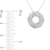 Thumbnail Image 3 of 1/6 CT. T.W. Lab-Grown Diamond Swirl Pendant in Sterling Silver