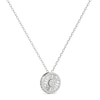 Thumbnail Image 2 of 1/4 CT. T.W. Diamond Frame Sunburst Medallion Pendant in Sterling Silver