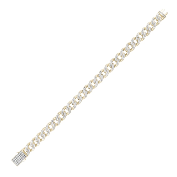 2-3/4 CT. T.w. Diamond Curb Chain Bracelet in 10K Gold - 8.5"