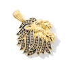 Thumbnail Image 1 of 3/4 CT. T.W. Champagne Diamond Roaring Lion Necklace Charm in 10K Gold