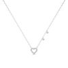 Thumbnail Image 1 of 1/5 CT. T.W. Lab-Grown Diamond Heart Necklace in Sterling Silver