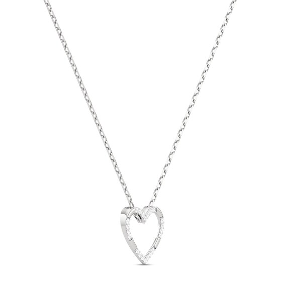 1/4 CT. T.w. Diamond Heart Pendant in Sterling Silver