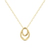 Thumbnail Image 3 of 1/3 CT. T.W. Diamond Interlocking Ovals Pendant in 10K Gold