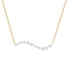 Thumbnail Image 3 of 1/2 CT. T.W. Lab-Grown Diamond Graduated Curved Bar Necklace in 14K Gold