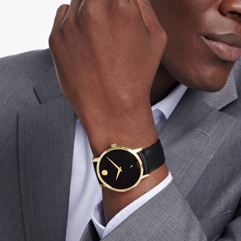 Main Image 6 of Men’s Movado Museum® Classic Automatic Watch with Black Dial (Model: 0607566)