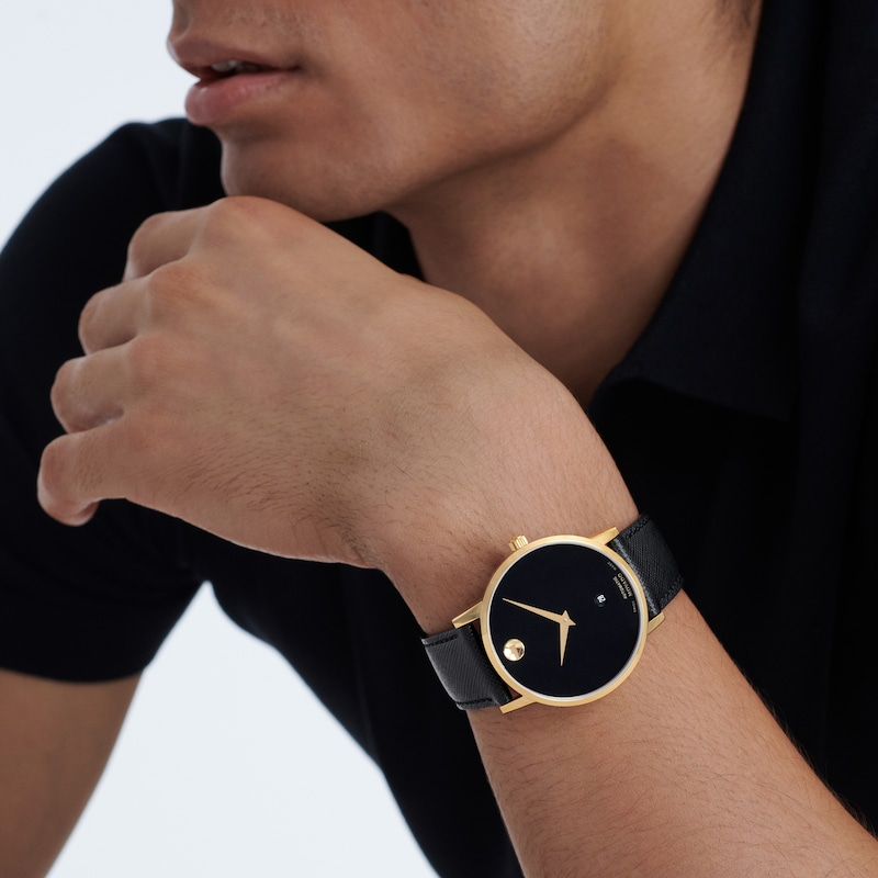 Main Image 7 of Men’s Movado Museum® Classic Automatic Watch with Black Dial (Model: 0607566)