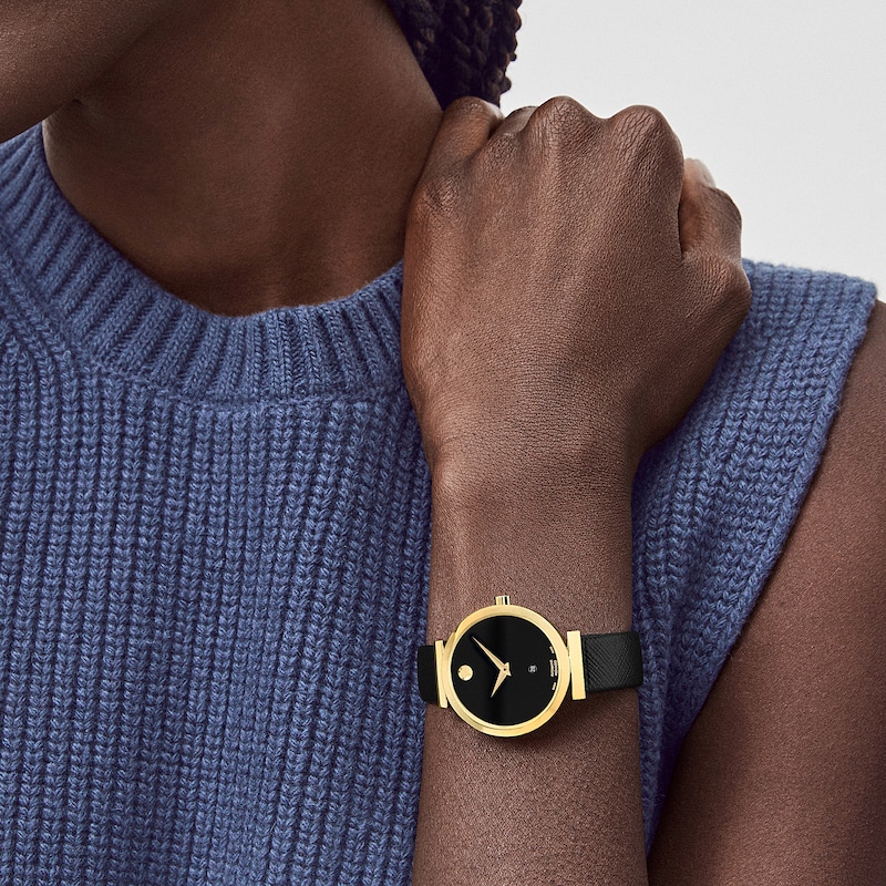 Main Image 4 of Ladies’ Movado Museum® Classic Automatic Watch with Black Dial (Model: 0607676)