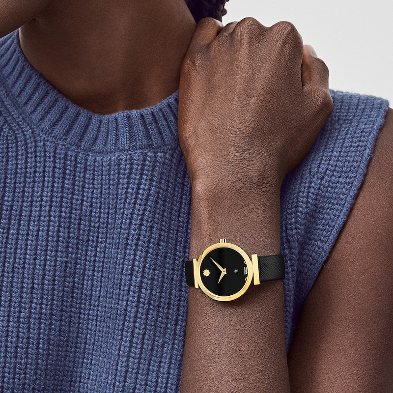 Main Image 5 of Ladies’ Movado Museum® Classic Automatic Watch with Black Dial (Model: 0607676)
