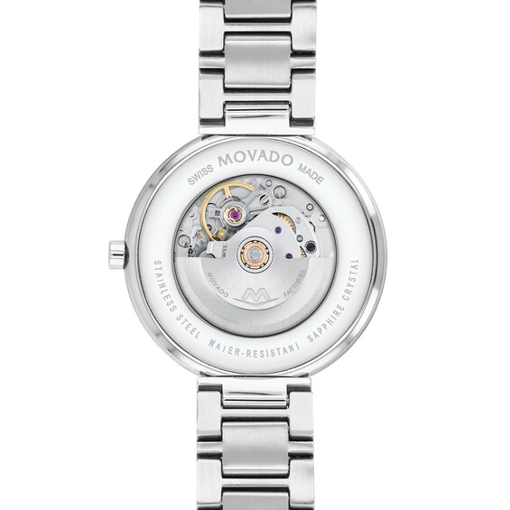 Ladiesâ Movado MuseumÂ® Classic Automatic Watch with Black Dial (Model: 0607678)