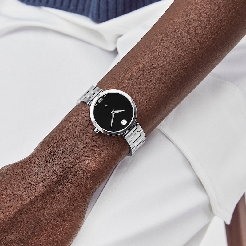 Main Image 4 of Ladies’ Movado Museum® Classic Automatic Watch with Black Dial (Model: 0607678)