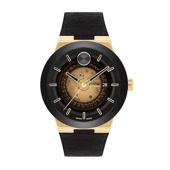 Men's Movado Bold® Fusion Automatic Men's Watch with Black Exhibition Dial (Model: 3601247)