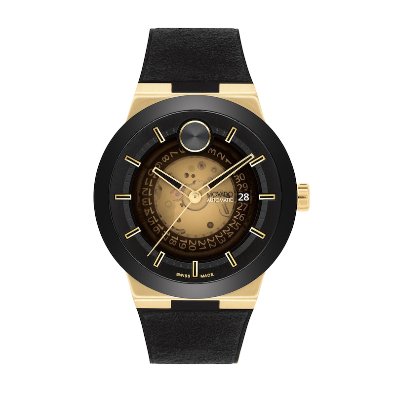 Main Image 1 of Men's Movado Bold® Fusion Automatic Men's Watch with Black Exhibition Dial (Model: 3601247)