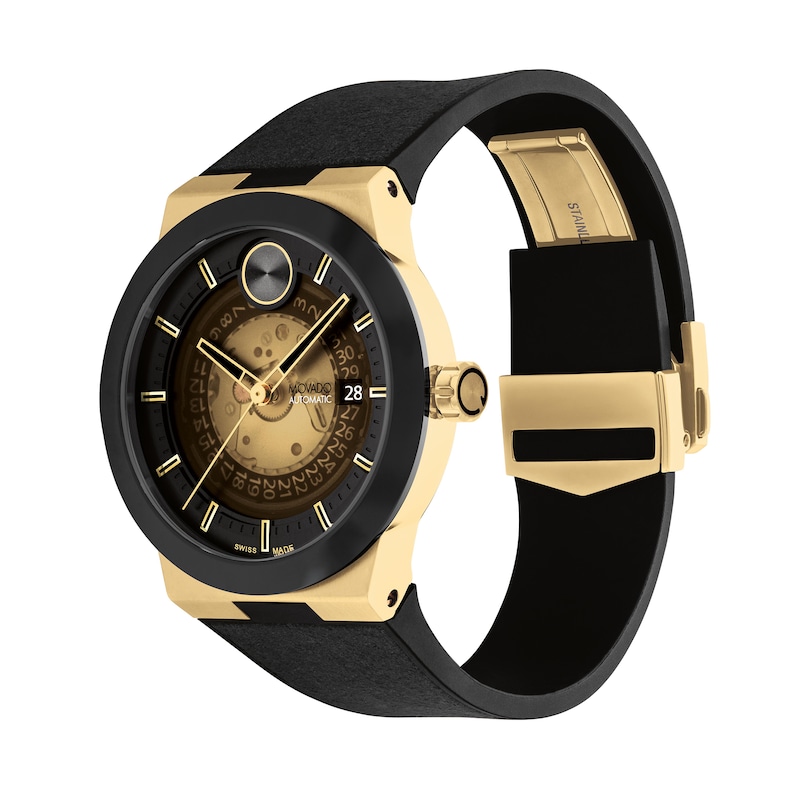 Main Image 2 of Men's Movado Bold® Fusion Automatic Men's Watch with Black Exhibition Dial (Model: 3601247)