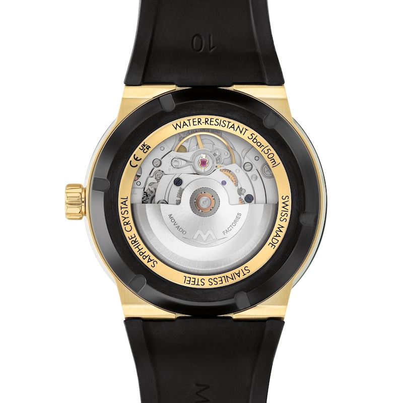 Main Image 3 of Men's Movado Bold® Fusion Automatic Men's Watch with Black Exhibition Dial (Model: 3601247)
