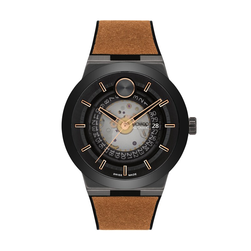 Main Image 1 of Men's Movado Bold® Fusion Automatic Men's Watch with Black Exhibition Dial (Model: 3601248)
